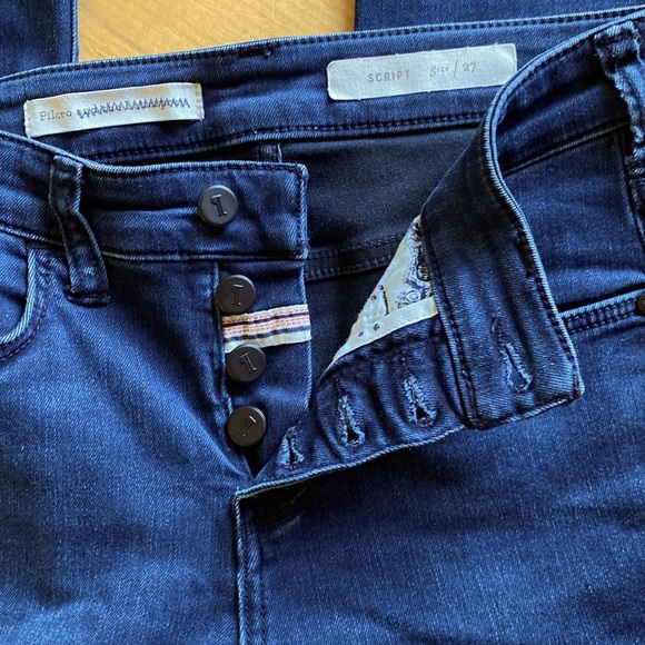 Pilcro Script Skinny Jeans - Size 27 - Dark Denim - Picture 3 of 10